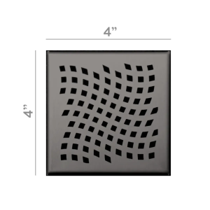 Rejilla cuadrada 4" x 4"