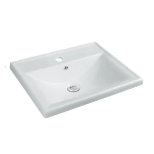 Lavamanos rectangular para empotrar